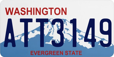 WA license plate ATT3149