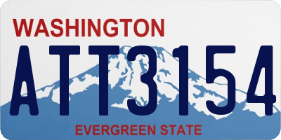 WA license plate ATT3154