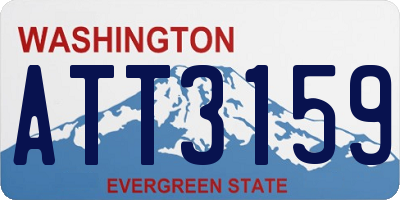 WA license plate ATT3159