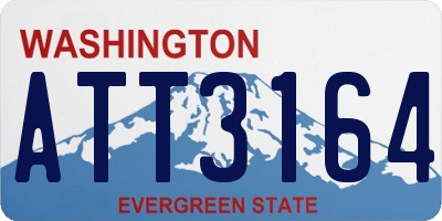 WA license plate ATT3164