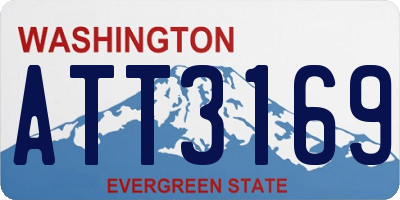 WA license plate ATT3169