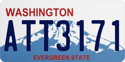 WA license plate ATT3171