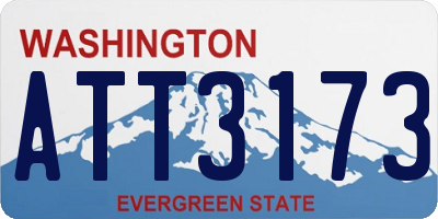 WA license plate ATT3173