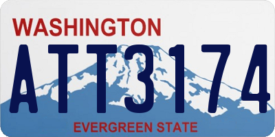 WA license plate ATT3174