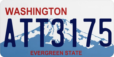 WA license plate ATT3175