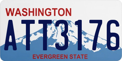 WA license plate ATT3176