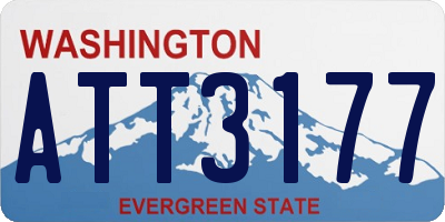 WA license plate ATT3177