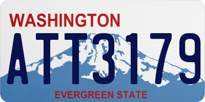 WA license plate ATT3179