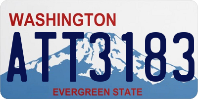 WA license plate ATT3183