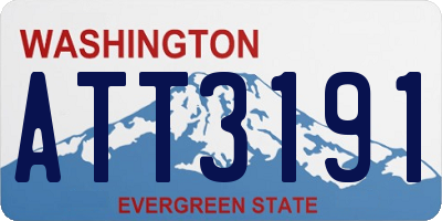 WA license plate ATT3191