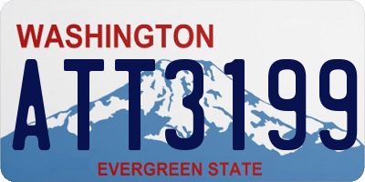 WA license plate ATT3199