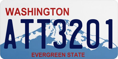 WA license plate ATT3201