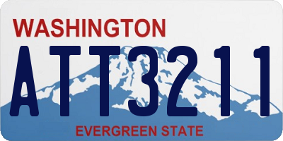 WA license plate ATT3211