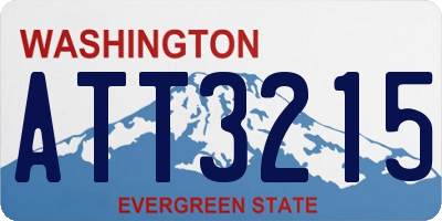 WA license plate ATT3215