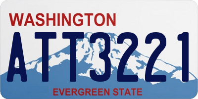 WA license plate ATT3221