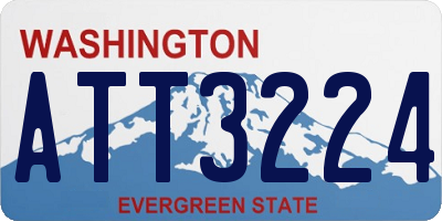 WA license plate ATT3224