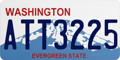 WA license plate ATT3225