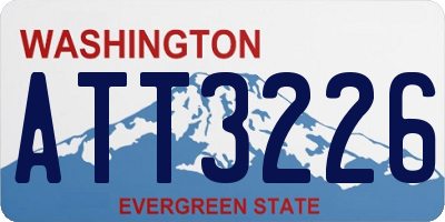 WA license plate ATT3226