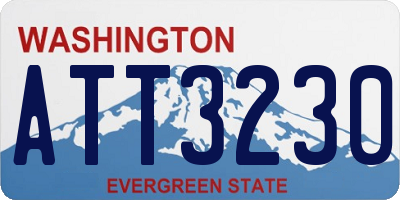 WA license plate ATT3230