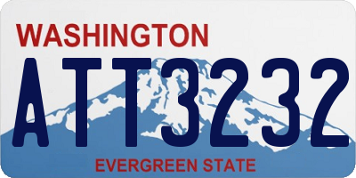 WA license plate ATT3232