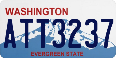 WA license plate ATT3237