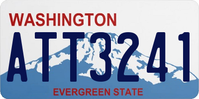 WA license plate ATT3241