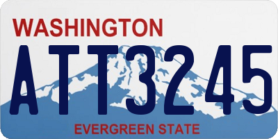 WA license plate ATT3245