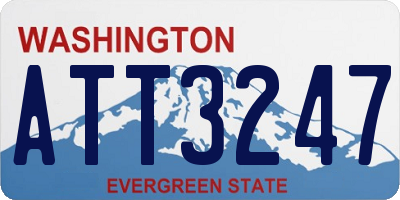 WA license plate ATT3247