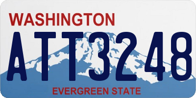 WA license plate ATT3248