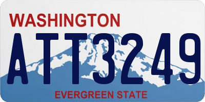 WA license plate ATT3249