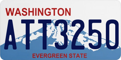 WA license plate ATT3250