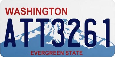 WA license plate ATT3261
