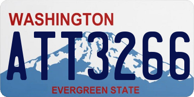 WA license plate ATT3266