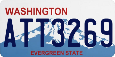 WA license plate ATT3269
