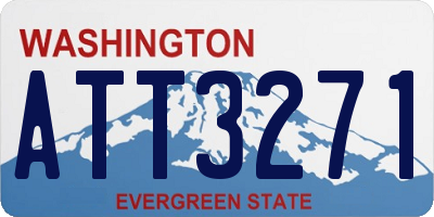 WA license plate ATT3271