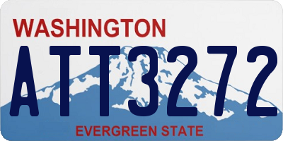 WA license plate ATT3272