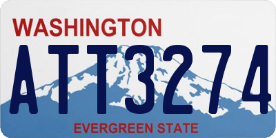 WA license plate ATT3274