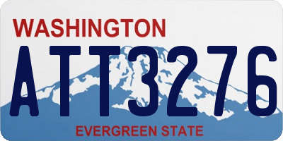 WA license plate ATT3276