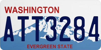 WA license plate ATT3284