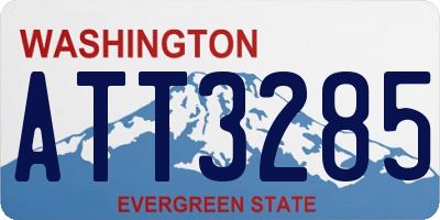 WA license plate ATT3285