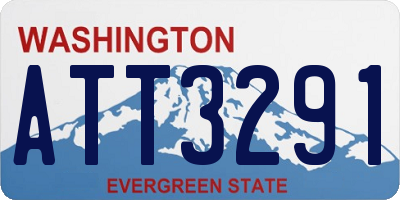 WA license plate ATT3291