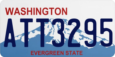 WA license plate ATT3295