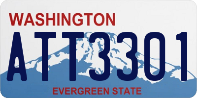 WA license plate ATT3301