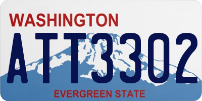 WA license plate ATT3302