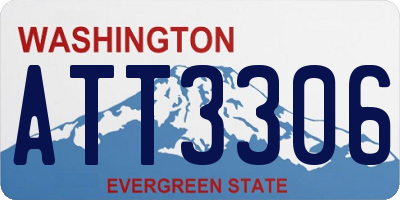 WA license plate ATT3306