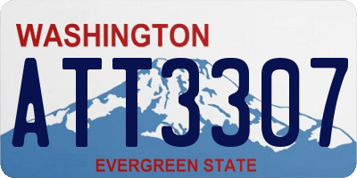 WA license plate ATT3307
