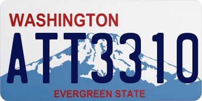 WA license plate ATT3310