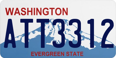 WA license plate ATT3312