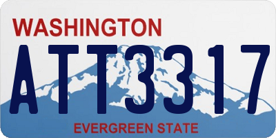 WA license plate ATT3317