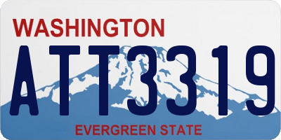 WA license plate ATT3319